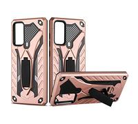 Hülle® Firmness Case with Kickstand Compatible for Samsung Galaxy S20 FE 5G/Samsung Galaxy S20 FE 4G/Samsung Galaxy S20 Fan Edition/Samsung Galaxy S20 Lite(Rose Gold)