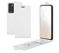 Hülle® Flip Wallet Case Compatible for Realme Q3 Pro Carnival (White)