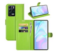 Hülle® Flip Wallet Case Compatible for ZTE Axon 30 Ultra 5G (Green)