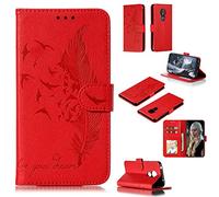 Hülle® Flip Wallet Case for Motorola Moto G7 Power (Red)