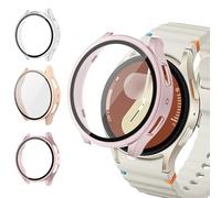 Hülle für Samsung Galaxy Watch 6 Schutzhülle 40mm,3 Stück Hartes PC Mattiertes Case Gehärteter Film für Samsung Galaxy Watch 6 Hülle 40mm Damen Herren,Galaxy Watch 6 Zubehör,Smartwatch 6 Schutzhülle