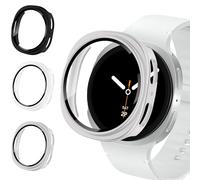 Hülle für Samsung Galaxy Watch 8 Schutzhülle 42mm,3 Stück Hartes PC Mattiertes Case Gehärteter Film für Samsung Galaxy Watch 8 Hülle 42mm Damen Herren,Galaxy Watch 8 Zubehör,Smartwatch 8 Schutzhülle