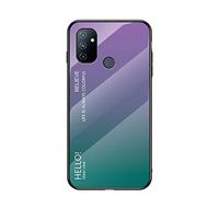 Hülle® Gradient Color Anti-Scratches Glass Case Compatible for OnePlus Nord N100 (8)