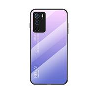 Hülle® Gradient Color Anti-Scratches Glass Case Compatible for Oppo A16/Oppo A53s 5G/Oppo A55 5G (2)