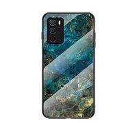 Hülle® Gradient Color Anti-Scratches Glass Case Compatible for Oppo A16/Oppo A53s 5G/Oppo A55 5G (3)