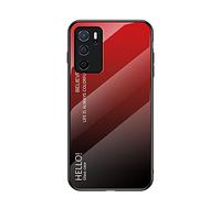 Hülle® Gradient Color Anti-Scratches Glass Case Compatible for Oppo A16/Oppo A53s 5G/Oppo A55 5G (4)