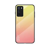 Hülle® Gradient Color Anti-Scratches Glass Case Compatible for Oppo A16/Oppo A53s 5G/Oppo A55 5G (5)