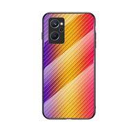 Hülle® Gradient Color Anti-Scratches Glass Case Compatible for Realme 9i (3)