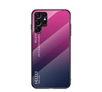 Hülle® Gradient Color Anti-Scratches Glass Case Compatible for Samsung Galaxy S22 Ultra 5G (10)