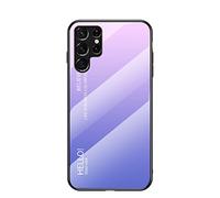 Hülle® Gradient Color Anti-Scratches Glass Case Compatible for Samsung Galaxy S22 Ultra 5G (2)