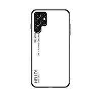 Hülle® Gradient Color Anti-Scratches Glass Case Compatible for Samsung Galaxy S22 Ultra 5G (4)
