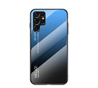 Hülle® Gradient Color Anti-Scratches Glass Case Compatible for Samsung Galaxy S22 Ultra 5G (6)