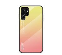 Hülle® Gradient Color Anti-Scratches Glass Case Compatible for Samsung Galaxy S22 Ultra 5G (8)