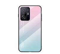 Hülle® Gradient Color Anti-Scratches Glass Case Compatible for Xiaomi 11T Pro/Xiaomi 11T (1)