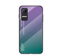 Hülle® Gradient Color Anti-Scratches Glass Case Compatible for Xiaomi Civi (10)