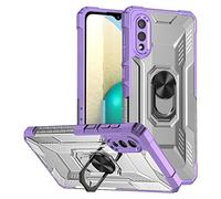 Hülle® Hard PC Case with Bracket Foldable,Anti Vibration & Anti Fall,Comfortable Grip Full Protection Shell Compatible for Samsung Galaxy A02/Samsung Galaxy M02(4)