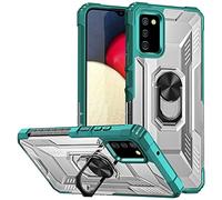 Hülle® Hard PC Case with Bracket Foldable,Anti Vibration & Anti Fall,Comfortable Grip Full Protection Shell Compatible for Samsung Galaxy A02s/Samsung Galaxy M02s(3)