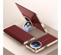 Hülle Magnetic Flip Case for Find N6 Cover Leather + Lens Stand,Flap Shell Folio Shield for Oppo Find N6(1)