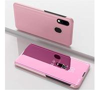 Hülle® Plating Flip Mirror Case for Huawei Honor 8A Pro (Rose Gold)