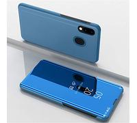 Hülle® Plating Flip Mirror Case for Huawei Honor 8A Pro (Sky Blue)