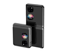 Hülle® Transparent Plating Case Ultra Thin,Anti Collision,Comfortable Grip Full Protection Shell Compatible for Huawei P50 Pocket (2)