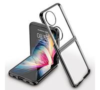 Hülle® Transparent Plating Case Ultra Thin,Anti Collision,Comfortable Grip Full Protection Shell Compatible for Huawei P50 Pocket (1)