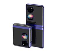 Hülle® Transparent Plating Case Ultra Thin,Anti Collision,Comfortable Grip Full Protection Shell Compatible for Huawei P50 Pocket (3)
