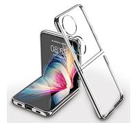 Hülle® Transparent Plating Case Ultra Thin,Anti Collision,Comfortable Grip Full Protection Shell Compatible for Huawei P50 Pocket (2)
