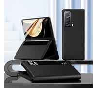 Hülle® Viewable Side Window Stand Function Flip Case Compatible for Honor Magic V (Black)