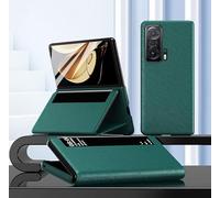 Hülle® Viewable Side Window Stand Function Flip Case Compatible for Honor Magic V (Green)
