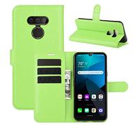 Hülle® Wallet Flip Case Compatible for LG Harmony 4 (Green)