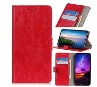Hülle® Wallet Flip Case Compatible for WIKO VIEW 4 (Red)