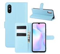 Hülle® Wallet Flip Case Compatible for Xiaomi Redmi 9A (Blue)