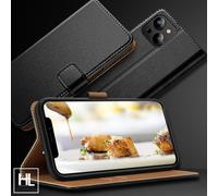 Huellenland Flip Wallet Case For Phone With PU Leather Book Cover Card Slots