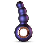 Hueman Outer Space Vibrating Buttplug - Prostate Stimulation - Buttplug with Ribbed Shaft for extra Enjoyment - Rechargeable Vibrating Anal Toy - Insertable length 2.83 Inch (7.20 cm) - Purple