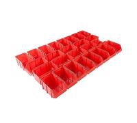 hünersdorff 26x Storage Boxes Size 3 Polypropylene High Dimensional Stability and Load Capacity Red