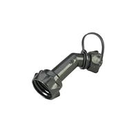 hünersdorff 819911 Auslaufrohr Outlet Pipe, Black, 130 mm x 29 mm x 21 mm