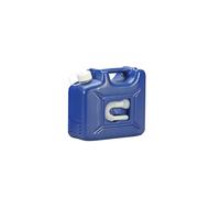 hünersdorff AdBlue Jerry Can 10 Litre HDPE Empty Reusable White Accessories Dark Blue Ideal for Beta Nkung on Adblue Car Zapfsäulen, Spout Suitable for AdBlue Tank Connection