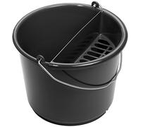 hünersdorff Customer Service Bucket 10 L with Sponge Tray Dark Grey HD-PE