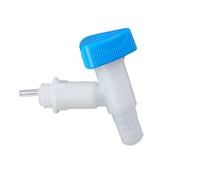 hünersdorff Drain Tap for Professional Canister with Wide Thread 22 mm Natural Rotating Handle Blue
