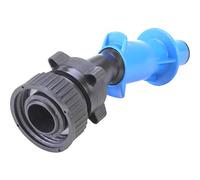 hünersdorff Filling aid for canisters with DIN 50 screws, HD-PE, with union nut and adapter on closure, black/light blue