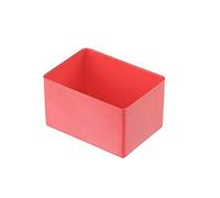 hünersdorff Insert box made of high-impact polystyrene (PS), dimensions: 75 x 54 x 45 mm, colour: red