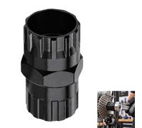 Huenwlp Bike Freewheel Cassette Removal Tool,2-In-1 Dual-Use Removal Socket, Cassette Lockring Tool for Shimano, Sram, Sun Race, Sun Tour Bikes
