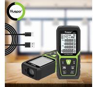 Huepar 165Ft/50M Laser Distance Measure Tool with Li-ion Battery Range Finder