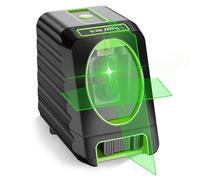 Huepar BOX-1G Green Laser Level with Pulse Mode, 0.2mm Pro Accuracy, Switchable Cross Line Self-Leveling Line Laser, Large Fan Angle with 150 Vertical&130 Horizontal Laser Line, 360° Magnetic Base