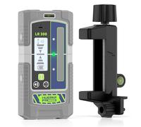 Huepar Pro Laser Receiver Pulse Mode Line Detector for Lazer Levels, Outdoor 60 m, Dual-Precision Modes, IP65 Waterproof, Magnetic Clamp, LCD+LED, 20-Hour Runtime