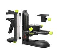 Huepar Professional Ceiling Clamp - Fine-Tuning Bracket Laser Level Adapter - Adustable Magnet Bracket with Adjustable Clip - 360° Adjustable Support with 1/4"-20 Male Threaded - PV10+