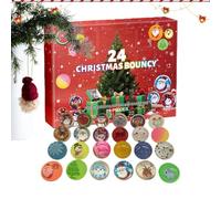 Hüpfbälle Weihnachten Advent 2025 - Kinderballspielzeug 24 Tage, Feiertags-Countdown-Kalender, Hüpfbälles Advent | Für Stressabbau, Und Mädchen, Zuhause, Festival, Urlaub, Party, Treffen