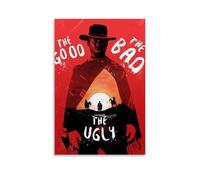 HUERIER The Good, The Bad And The Ugly Poster for Room Aesthetic Canvas Wall Art Decor Room Canvas Artistic Bedroom Poster12x18inch(30x45cm) Unframe-style