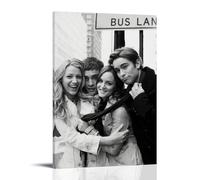 HUERWJRBJ Gossip Girl Poster Modern Art Paintings Aesthetic Canvas Cover Wall Art Posters Suitable for Any Location 12x18inch(30x45cm) Frame-style